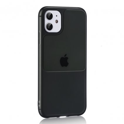 Puzdro TEL PROTECT s okienkom pre Iphone 12 Mini Black