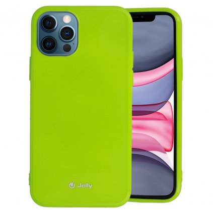 Kryt Jelly Case pre iPhone 12 - 12 Pro lime