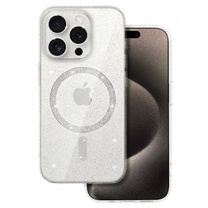 Trblietavé puzdro Magsafe pre Iphone 14 Pro Max transparentné