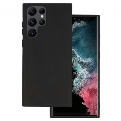 Zadný kryt MATT pre SAMSUNG GALAXY S22 ULTRA čierny