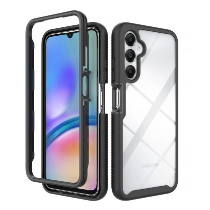 Zadný pevný kryt Obrana 2v1 na Samsung A05s s čiernym rámom