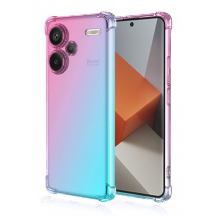 Zadný kryt pre Xiaomi Redmi Note 13 Pro+ 5G Shock dúhový mentolovo-ružový