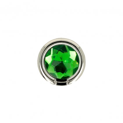 Mobilný prsteň CRYSTAL zeleno-strieborný