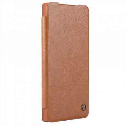 Flipové puzdro Nillkin Qin Book Prop pre Samsung Galaxy S24 Ultra Brown