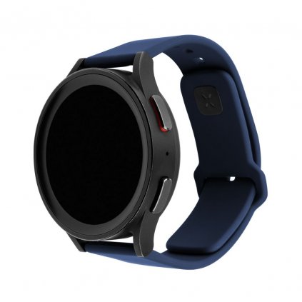 FIXED Silikónový športový remienok s rýchloupínaním 20 mm pre smart hodinky, modrý