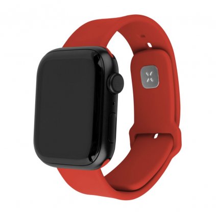 Sada silikónových remienkov FIXED Silicone Sporty Strap pre Apple Watch 42/44/45 mm, červená