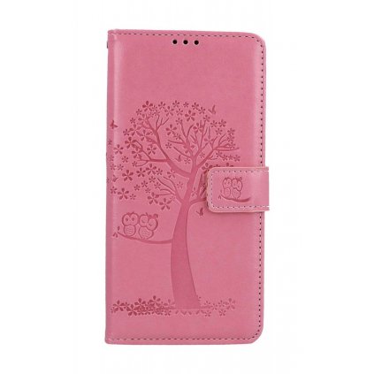 Flipové puzdro TopQ pre Xiaomi Redmi Note 12S Ružový strom sovičky