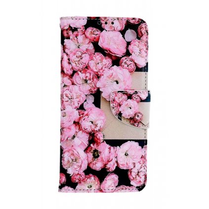 Flipové puzdro TopQ pre Xiaomi Redmi Note 12S ružové flowers