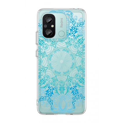 Zadný pevný kryt Image na Xiaomi Redmi 12C Blue Mandala