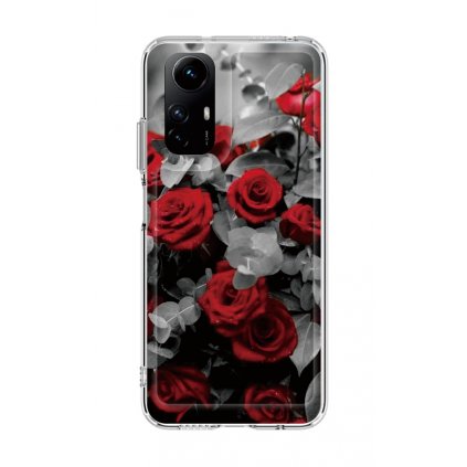Zadný pevný kryt Obrázok na Xiaomi Redmi Note 12S Červená ruža mix