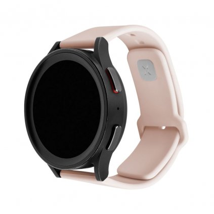 FIXED Silikónový športový remienok s rýchloupínaním 20 mm pre smart hodinky, ružový