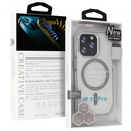 Zadný kryt Liavec Smooth Feeling Magsafe pre iPhone 13 Pro biely