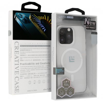 Zadný kryt Liavec Warframe Magsafe Series case pre iPhone 14 Pro Max white