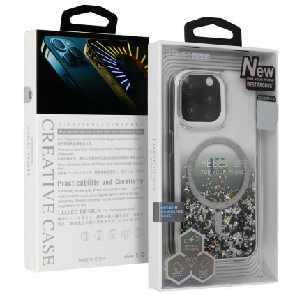 Puzdro Liavec Moonlight Series pre Samsung Galaxy S23 Ultra Black