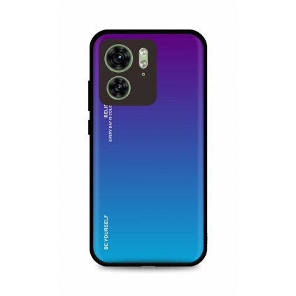 Zadný pevný kryt LUXURY na Motorola Edge 40 dúhový fialový