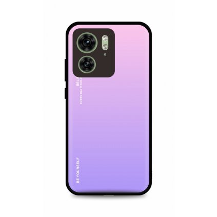 Zadný pevný kryt LUXURY na Motorola Edge 40 dúhový ružový