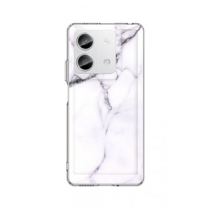 Zadný pevný kryt na Xiaomi Redmi Note 13 5G Mramor biely