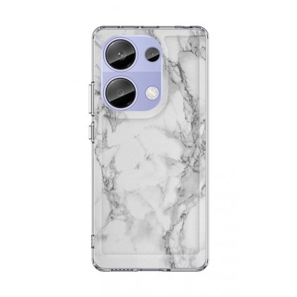 Zadný pevný kryt STYLE na Xiaomi Redmi Note 13 Pro Mramor biely