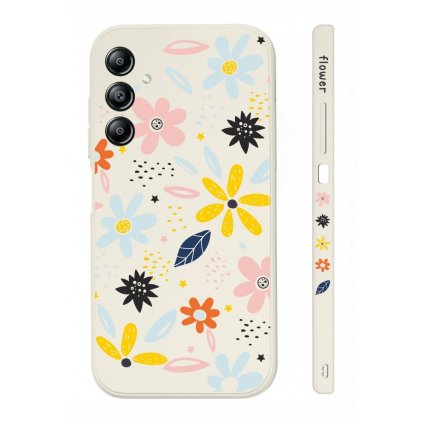 Zadný kryt Design na Samsung A34 Farebné kvety