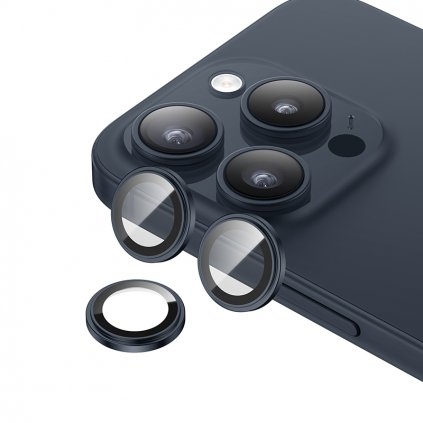 Tvrdené sklo Benks Warrior Lens Protector pre iPhone 15 Pro - 15 Pro Max (3 ks) modré
