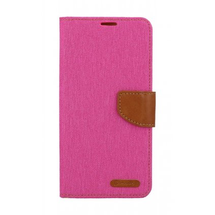 Flipové puzdro Canvas pre Xiaomi Redmi Note 12 ružové
