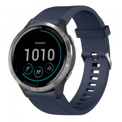 Silikónový remienok FIXED pre Garmin QuickFit 20 mm, modrý