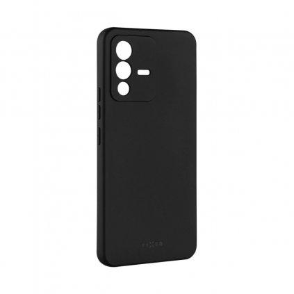 Zadný pogumovaný kryt FIXED Story pre Vivo V23 5G, čierny