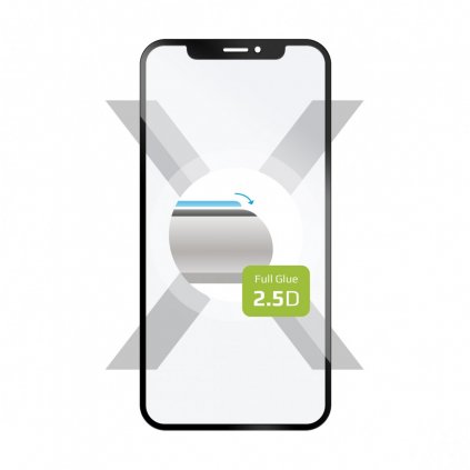 Ochranné tvrdené sklo FIXED Full-Cover pre Xiaomi Redmi Note 12 Pro 5G, priľnavé na celý displej, čierne