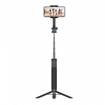 Selfie tyč so statívom FIXED Snap XL a bezdrôtovou spúšťou, 1/4" závit, čierna