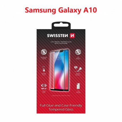 Tvrdené sklo Swissten FullGlue pre Samsung a10 čierne