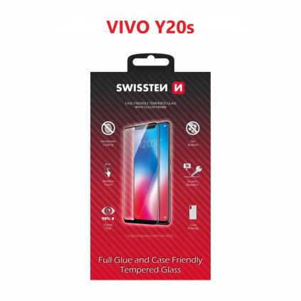 Tvrdené sklo Swissten FullGlue pre Vivo y20s čierne