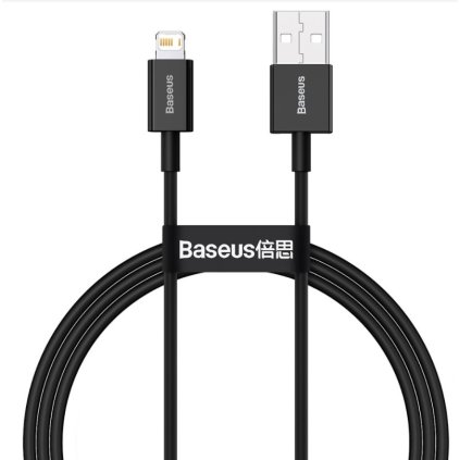 Dátový kábel Baseus CALYS-A01 Superior Fast Charging USB to Lightning 2.4A 1m Black