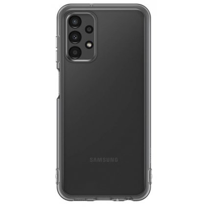 EF-QA135TBE Samsung Mäkký priehľadný kryt pre Galaxy A13 Black