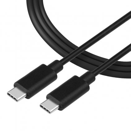 Dátový kábel Tactical Smooth Thread USB-C/USB-C 1 m čierny