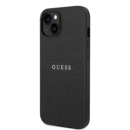 Zadný kryt Guess PU Leather Saffiano pre iPhone 14 Plus Black