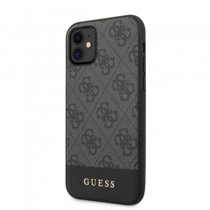 Zadný kryt Guess 4G Stripe pre iPhone 11 Grey