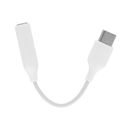 Adaptér TopQ USB-C - 3,5 mm konektor biely