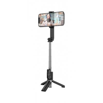 Bluetooth tripod selfie tyč Borofone BY9 čierna