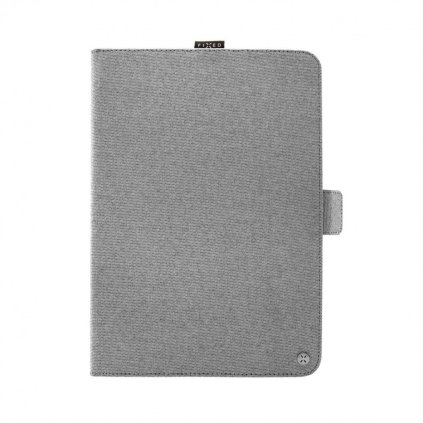Textilné puzdro pre 10,1" tablet FIXED Novel so stojanom a vreckom na stylus, sivé