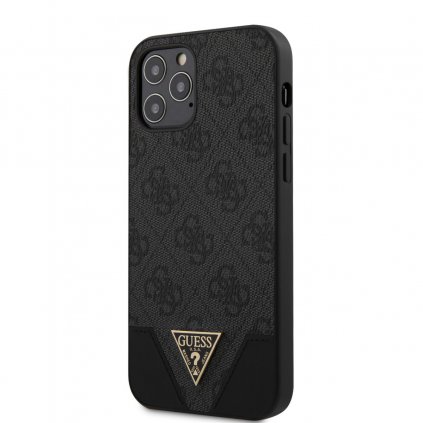 Zadný kryt Guess 4G Triangle pre iPhone 12/12 Pro 6.1 Grey