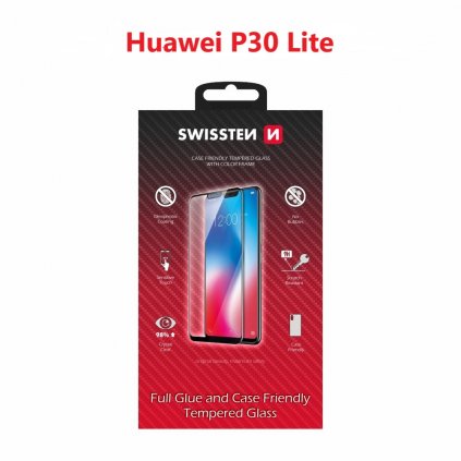 Tvrdené sklo Swissten Full Glue na huawei p30 lite čierne