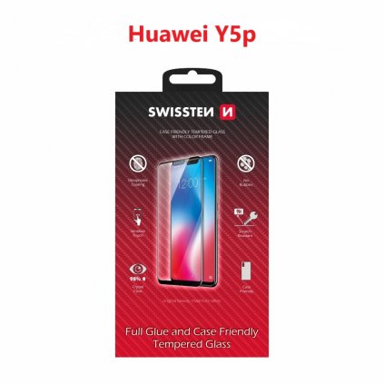 Tvrdené sklo Swissten Full Glue na huawei y5p čierne