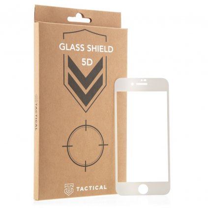 Tvrdené sklo Tactical Glass Shield 5D pre Apple iPhone 7/8/SE2020/SE2022 White