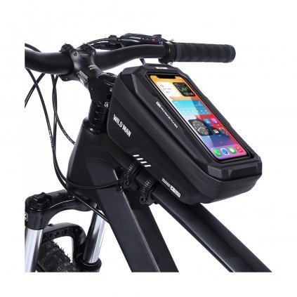 Vodotesné puzdro WildMan XS2 na rám bicykla čierne 1L