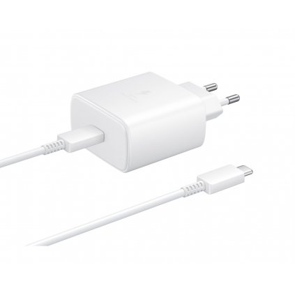 Rychlonabíjačka Samsung EP-TA845EWE + EP-DW767JWE Quickcharge 45W biela (OOB Bulk)
