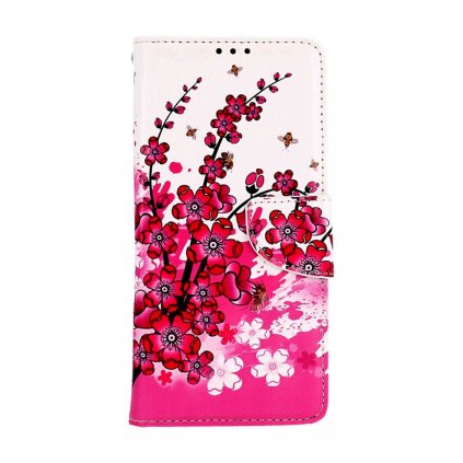 Flipové puzdro TopQ pre Xiaomi Redmi 13C 5G Kytičky