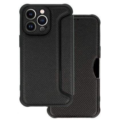 Flipové puzdro Razor Carbon pre Samsung Galaxy A55 5G čierne