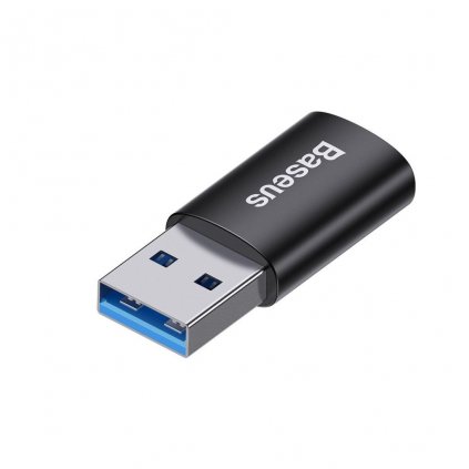 Adaptér Baseus ZJJQ000103 Ingenuity Mini OTG USB-C na USB-A modrý