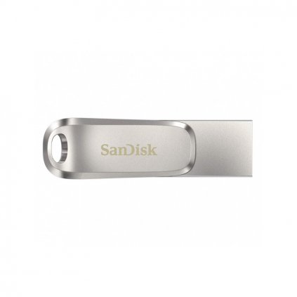 Flash disk SanDisk Ultra Dual Drive Luxe 64GB USB-C 3.1 strieborný