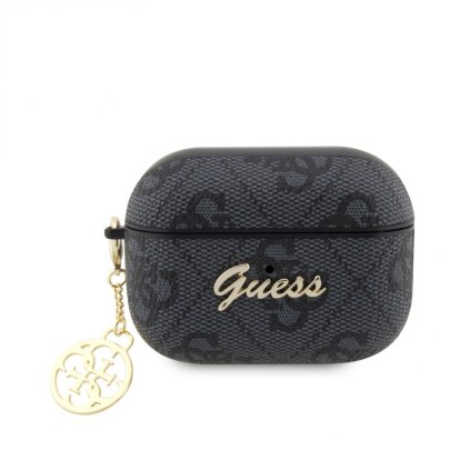 Puzdro Guess 4G Script Charms PC/PU pre Airpods Pro 2 Black